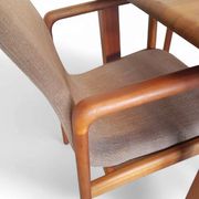 4 x Teak & Fabric Dining Chairs " STUKBAER " from Dyrlund Danmark 1960s