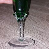Set of 5 champagne flutes in murano glass