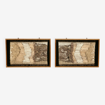 A pair of Laura Holguin tapestries. 1990