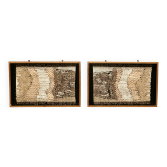 A pair of Laura Holguin tapestries. 1990