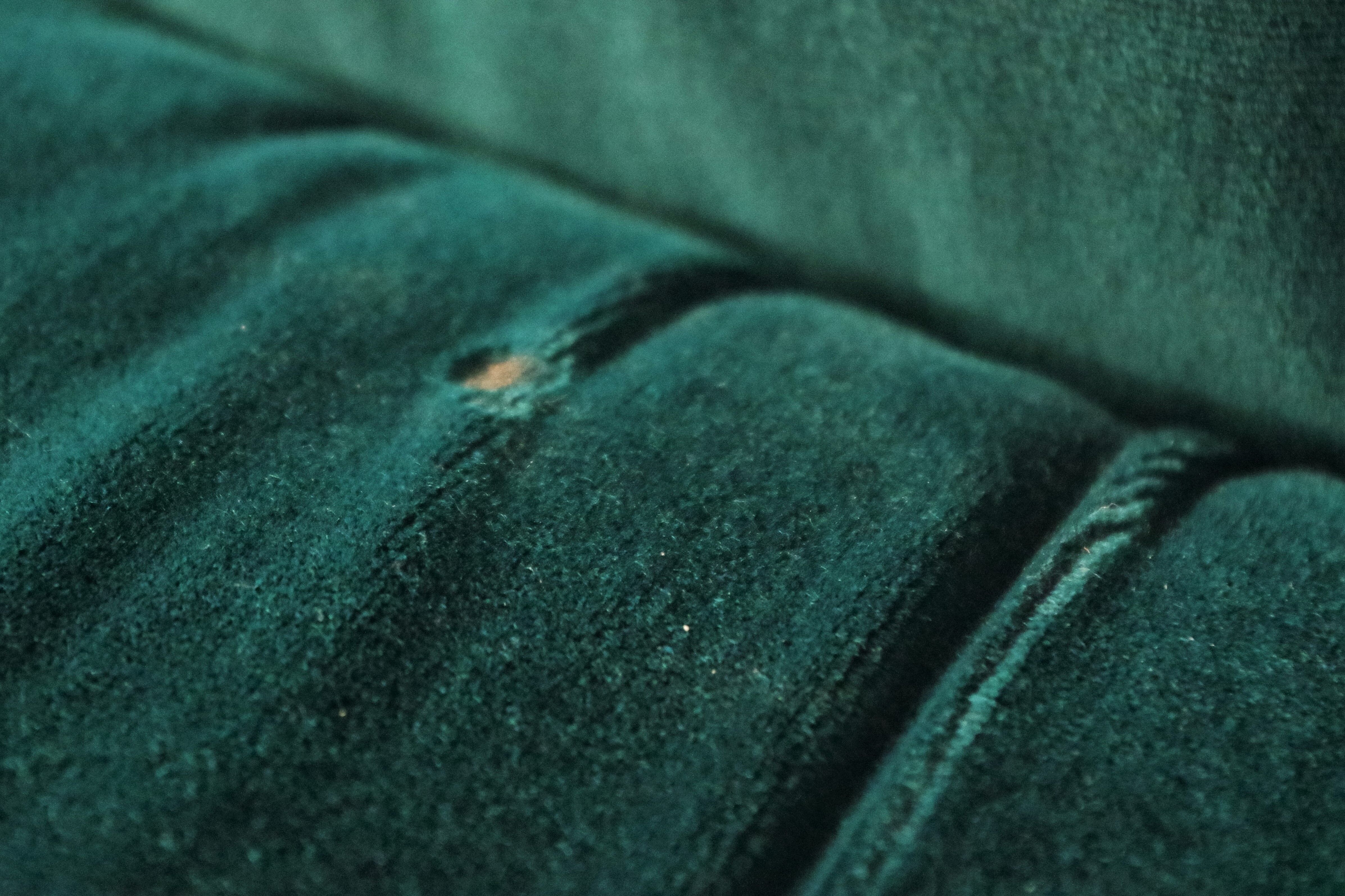 Fauteuils en Chenille de Seven Salotti, 1970s, Set de 5