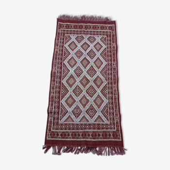 Tapis cilié marron 195x100cm