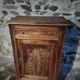 Rustic French pine wardrobe, 19th century