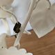 Pair of vintage floral wall sconces in white metal – Florentine style