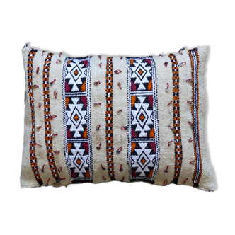 Coussin kilim marocain crème