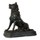 Large model of the Jennings dog in serpentine marble, memento of the Grand Tour, 19th century.