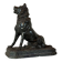 Large model of the Jennings dog in serpentine marble, memento of the Grand Tour, 19th century.