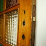 Old glass door solid oak 1960