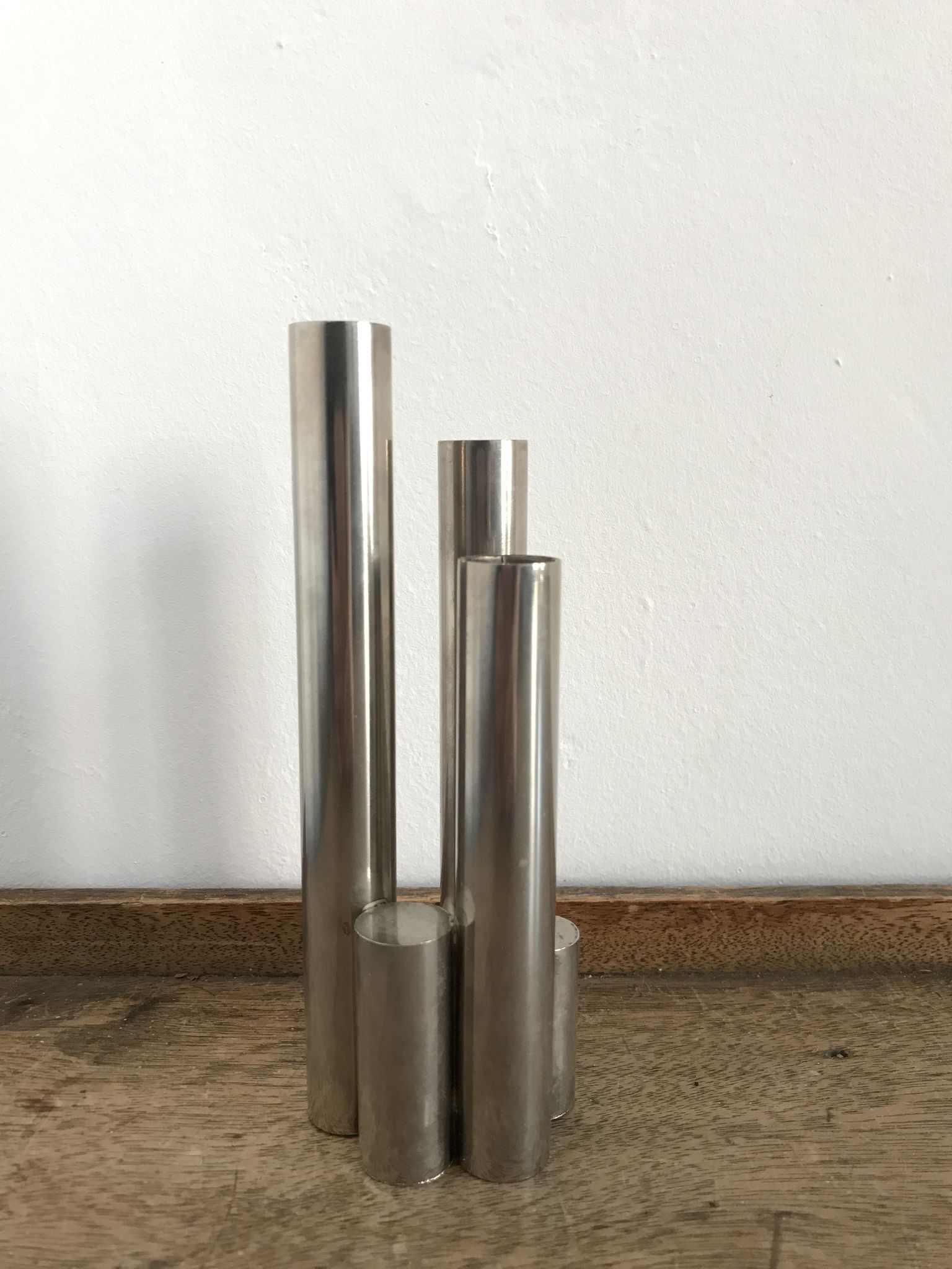 Chrome vase