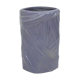 Purple vase, draped ribbons in relief