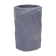 Purple vase, draped ribbons in relief
