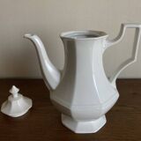 Neo-classical octagonal coffee pot Johnson Brothers pearls 1960