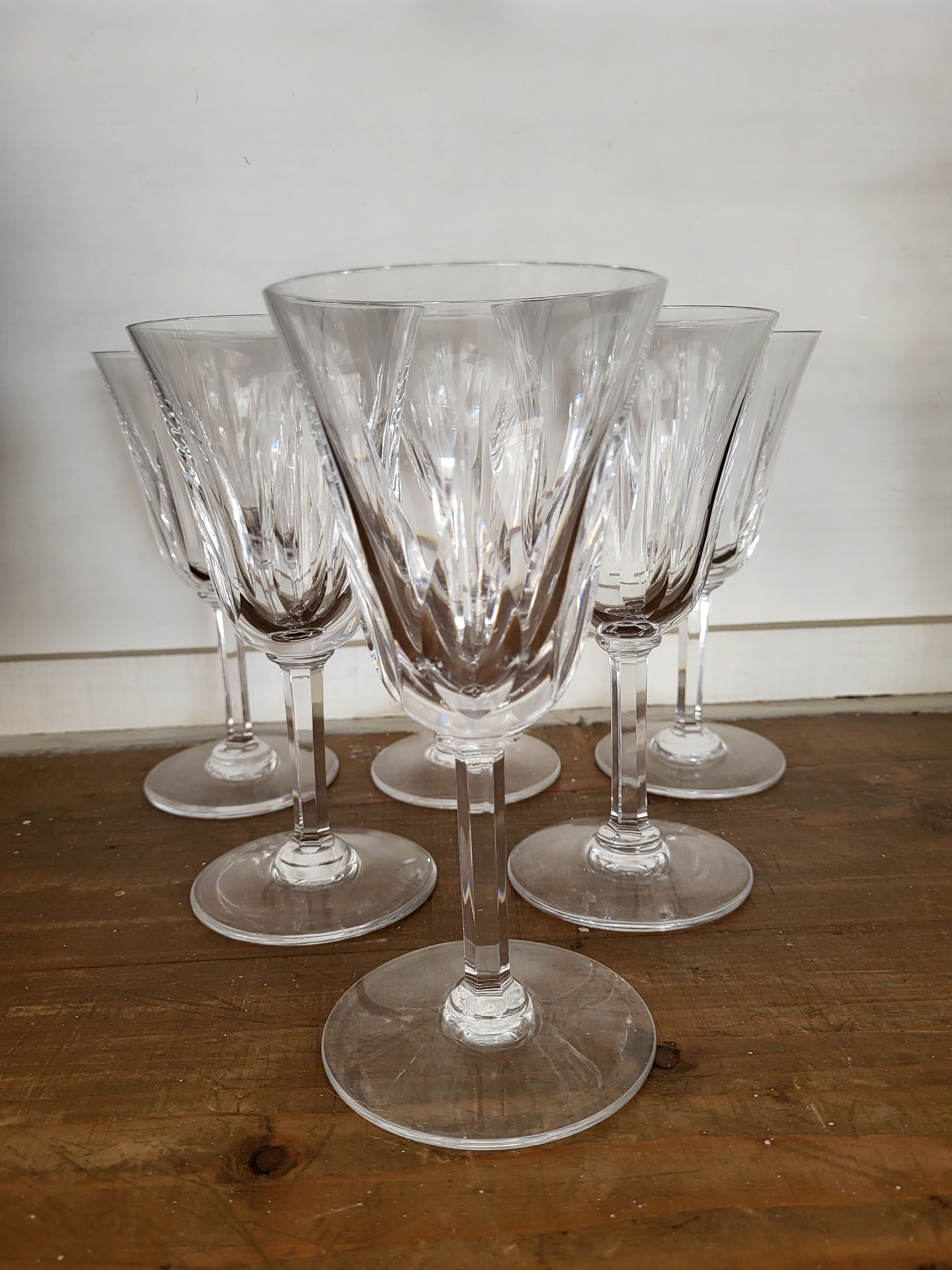 6 crystal wine glasses Saint-Louis model Cerdanya