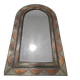 Brass and copper mirror