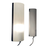 Paire d’appliques de chevet vintage en aluminium