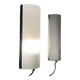 Pair of vintage aluminium bedside wall lights