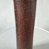 Vase rouleau en grès à décor design années 70