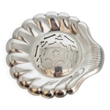 Silver scallop shell butter dish