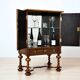 Neo-Baroque German Walnut Cocktail Cabinet, 1900s