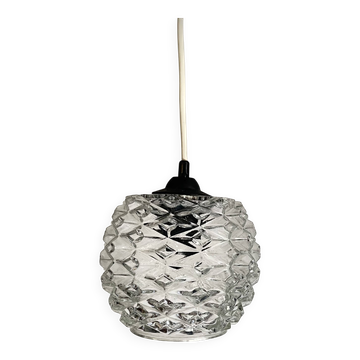 Small transparent pine cone globe