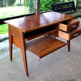 Scandinavian teak desk from the 60s, vintage design