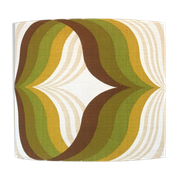 Lampshade caraibes reverso h36 d40 - vintage fabric 1970's