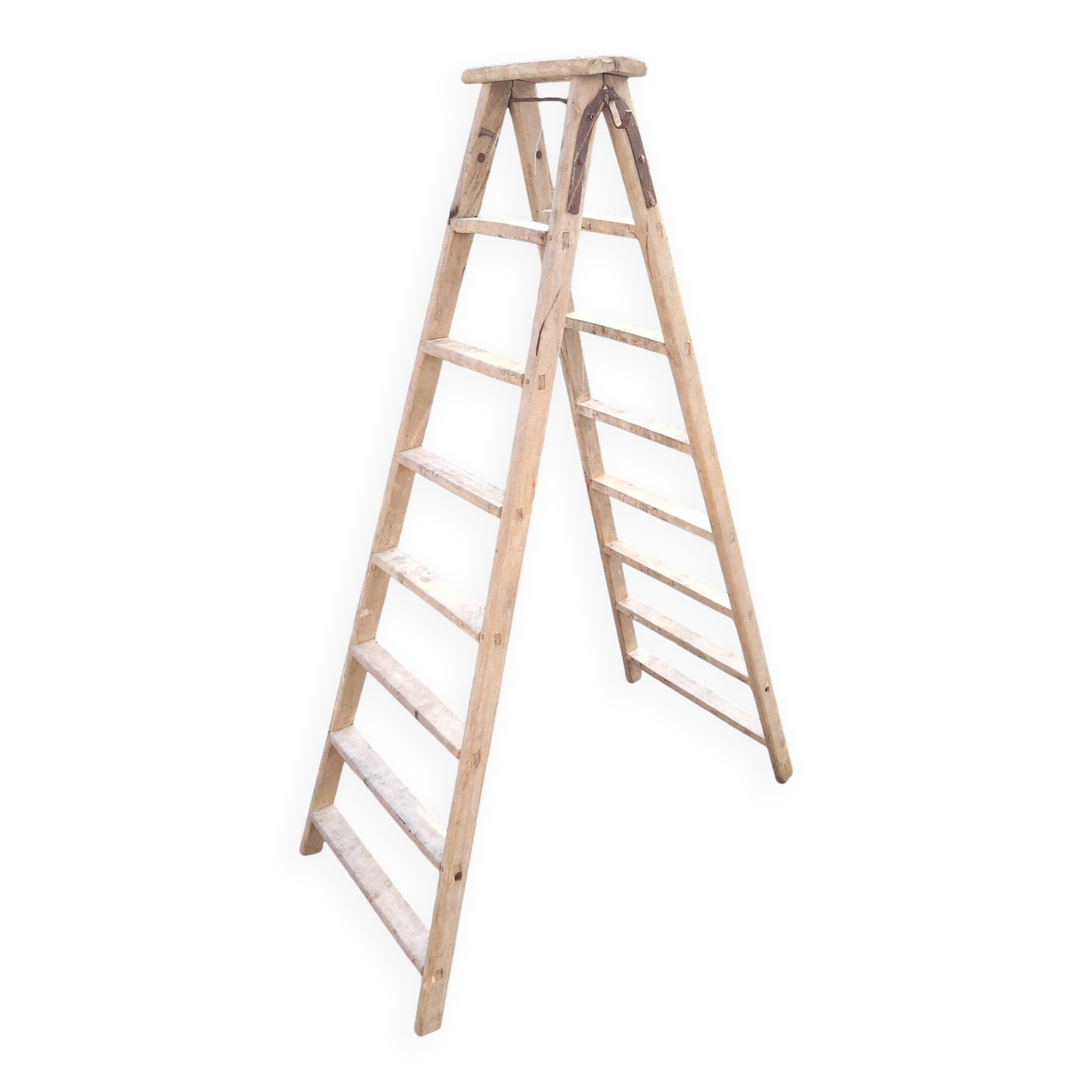 Workshop step stool in wood