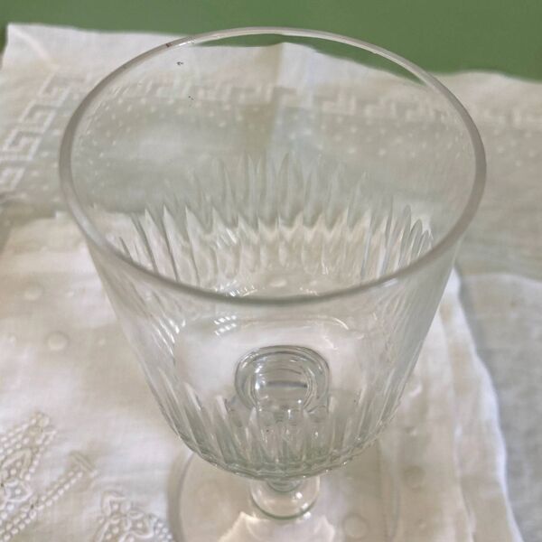 Baccarat 10 verres à vin blanc modèle type Renaissance vers 1900