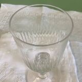 Baccarat 10 white wine glasses, Renaissance model, around 1900.