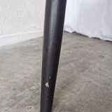 Chaise de salle à manger vintage en hêtre noir : style Ilmari Tapiovaara, scandinave