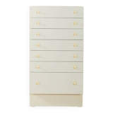 Expressive chest of drawers by interlübke, 1960s, white, seven drawers