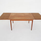 Teak extendable dining table, The Netherlands 1960's