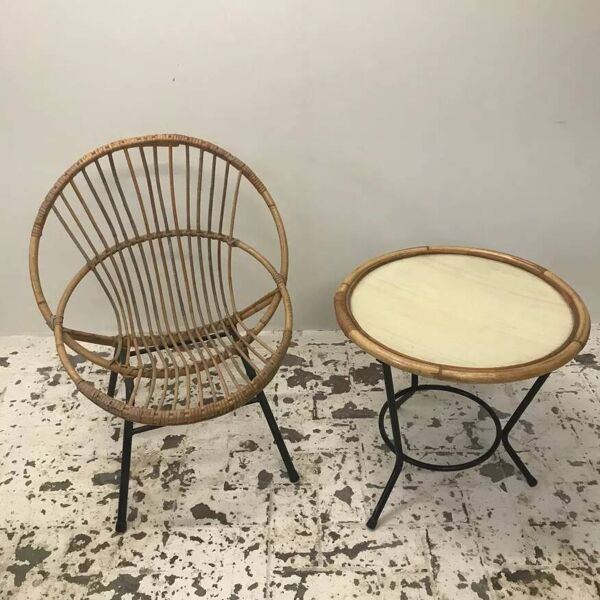 Fauteuil en rotin