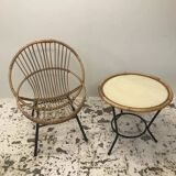 Rattan armchair