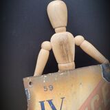 License IV enamelled plate