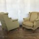 Pair of vintage ear chairs 1950 1960 design italy
