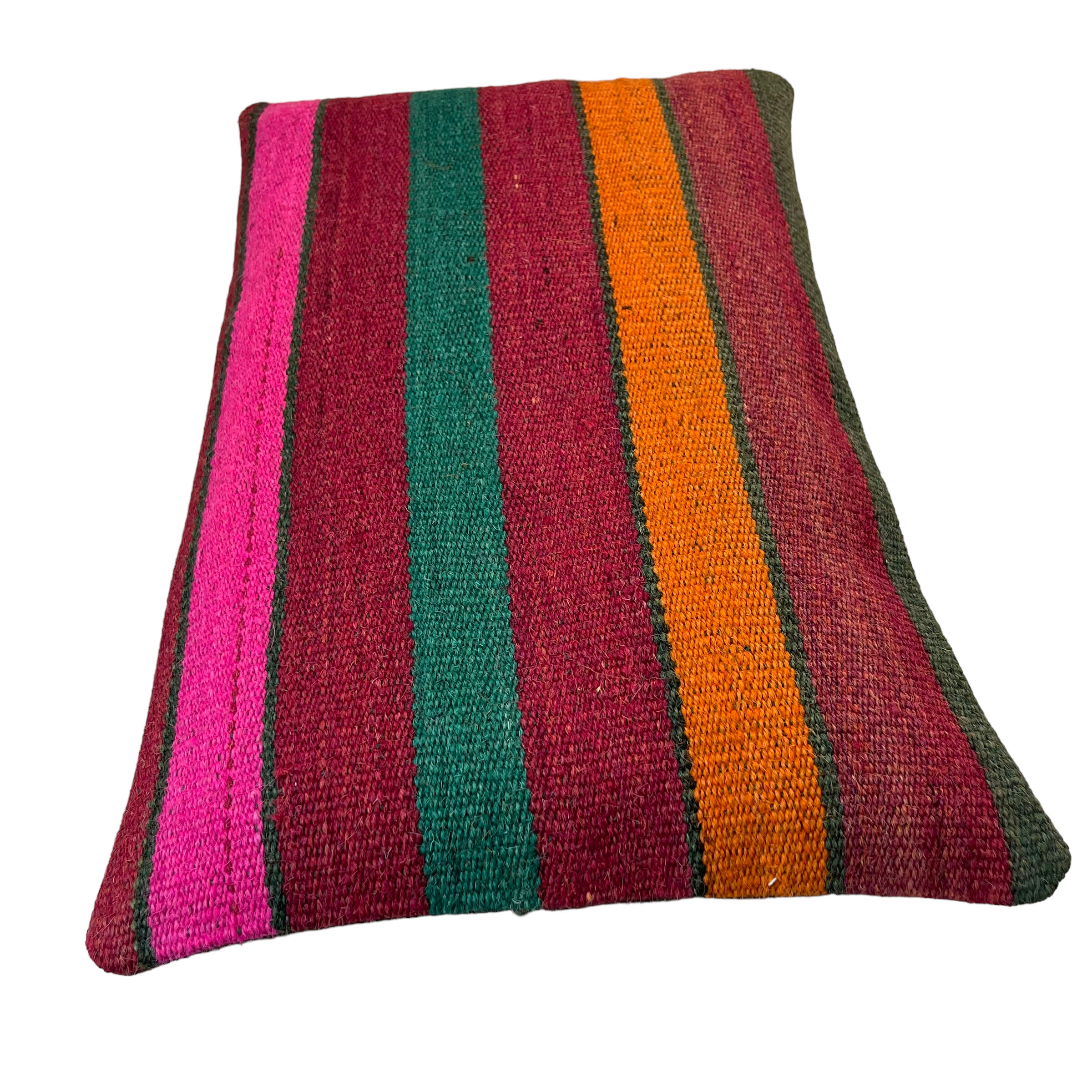 Vintage turkish kilim cushion cover, 30 x 50 cm
