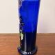Antique Legras vase – Cobalt blue glass with floral gold enamel – Art Nouveau