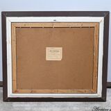 Oil on Wood "Maison en Brière", signed E.gautier – 1955