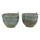 French Art Nouveau Style Flower Pots Garden Vases Verdigris