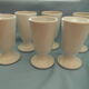 Set of 6 white mazagrans in PILLIVUYT porcelain.