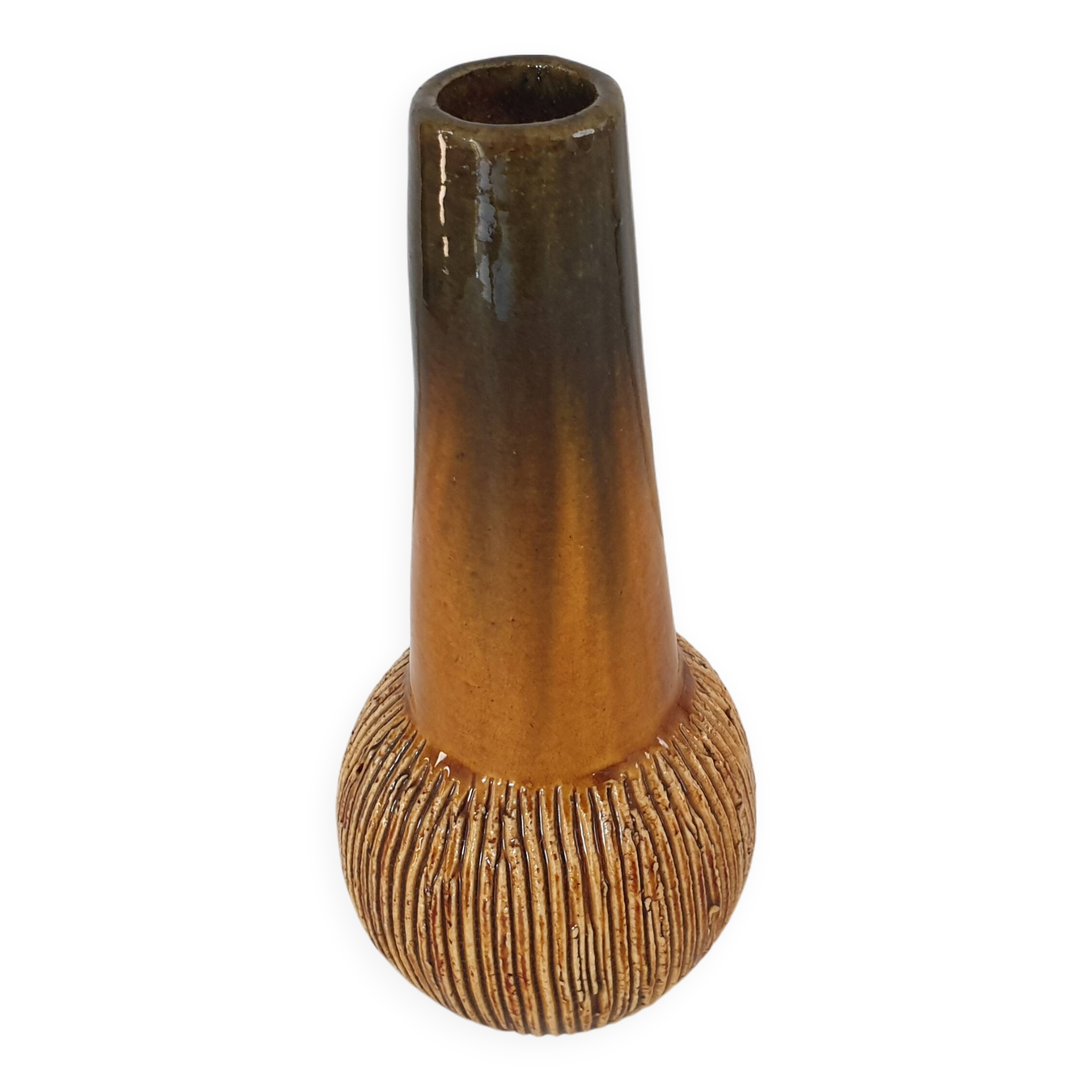 Scandinavian design ceramic soliflore vase - Vintage 70's