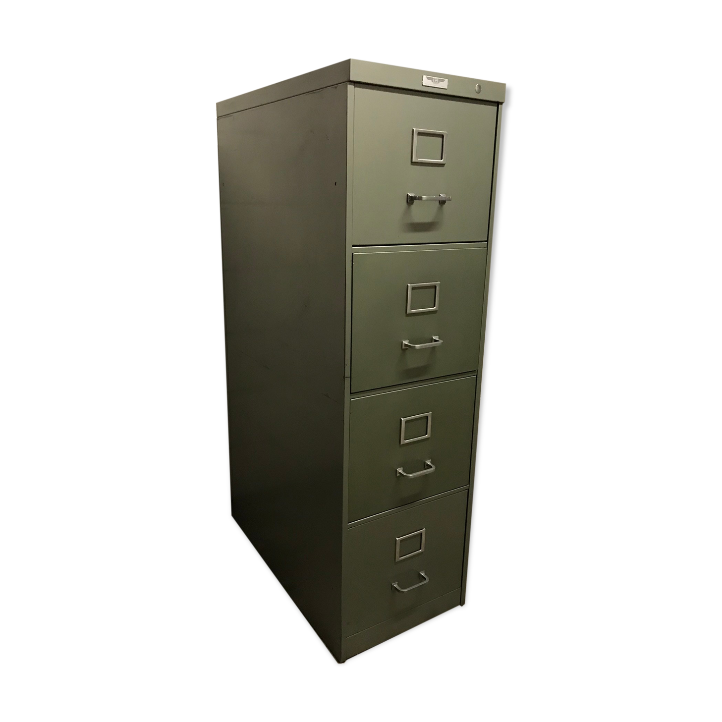 Vintage metal industrial furniture with YAC 1950 drawers