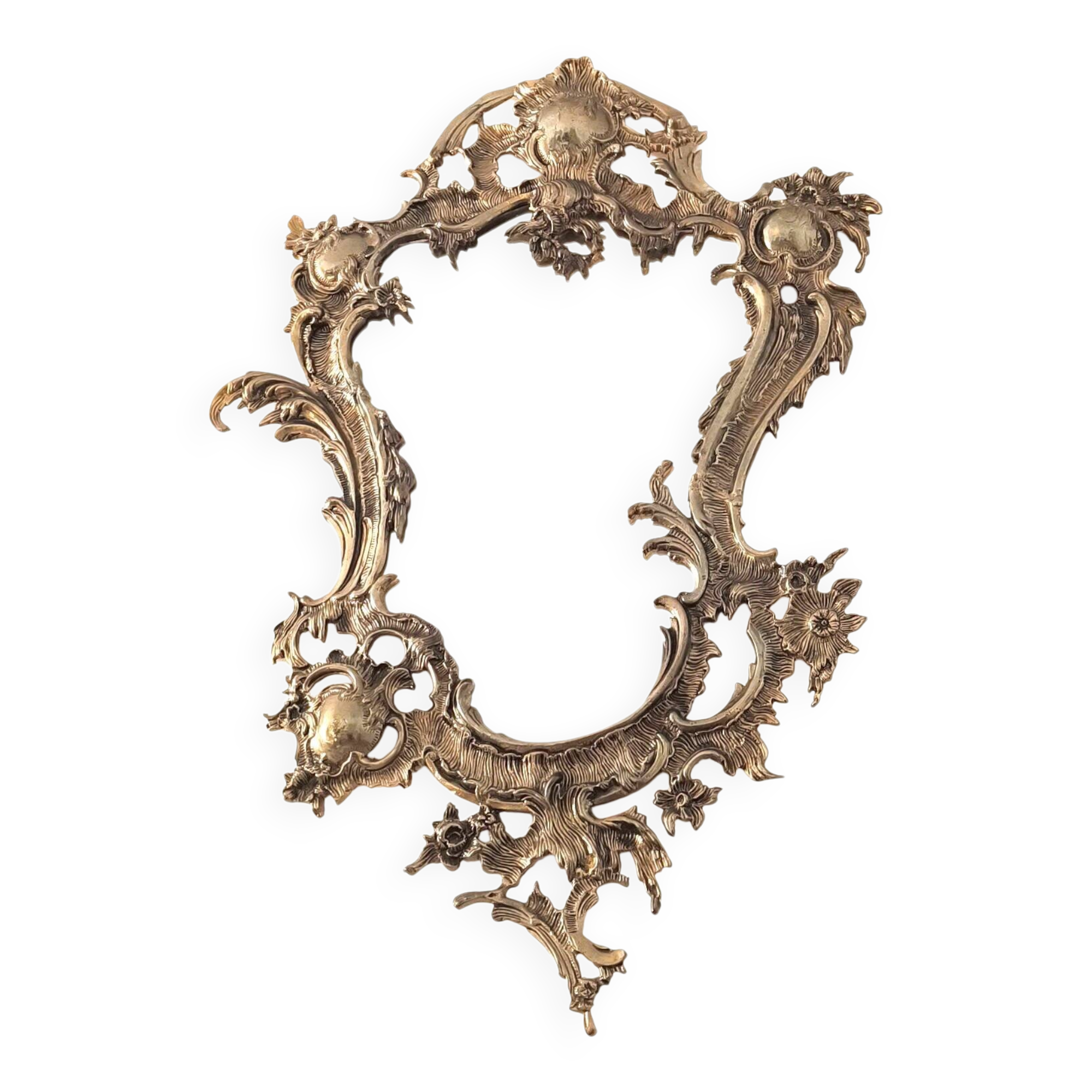 French bronze cornucopia mirror, first half of the 20th century.