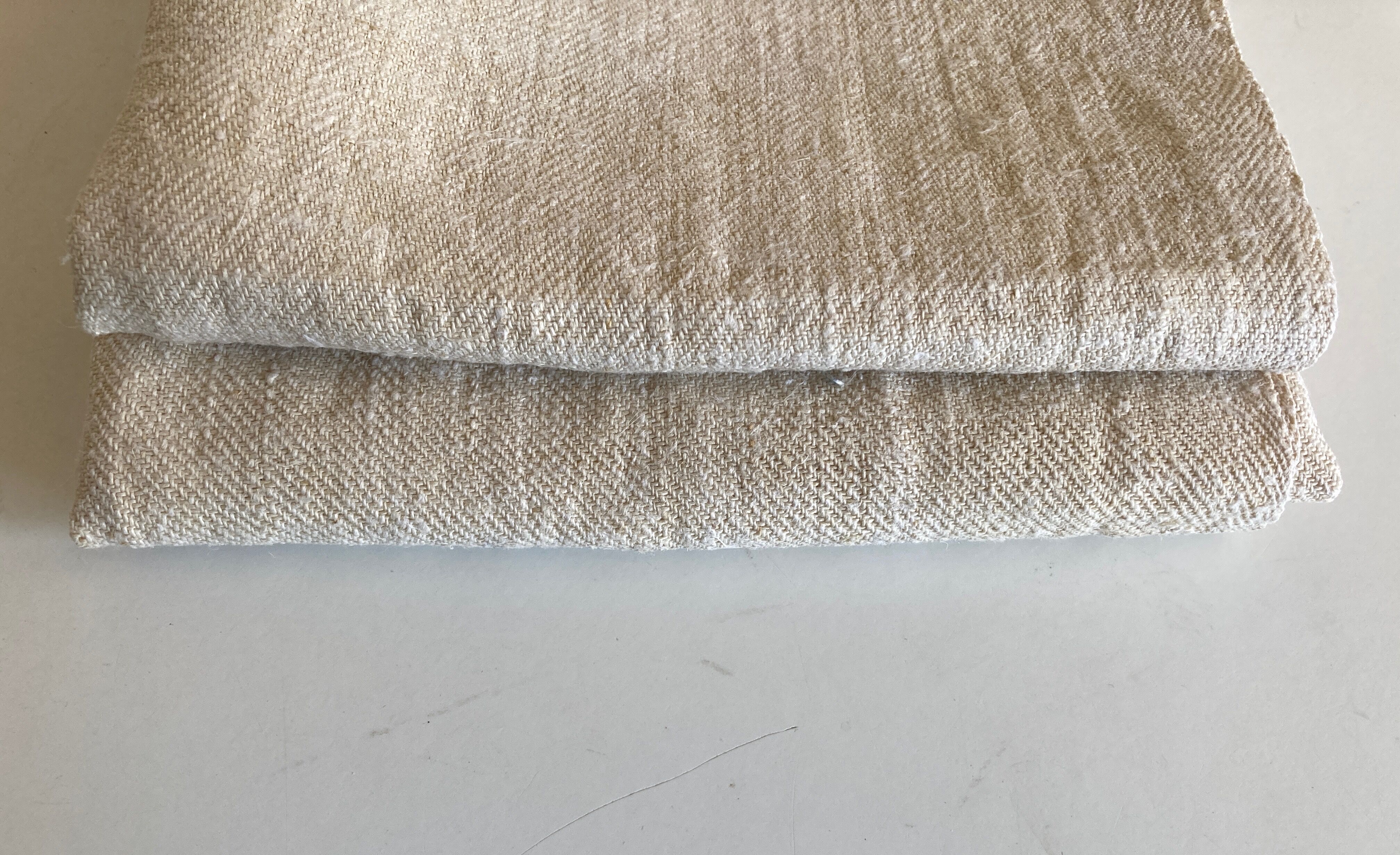 Pair of farm towels 19th reserve in raw hemp canvas