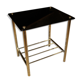 Table d'appoint métal doré