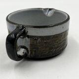 Set of 6 Steinzeug cups, milk jug and sugar bowl