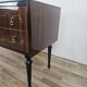 Mid Century Italian Dresser with Blue Glass Work and Four Drawers, 1960