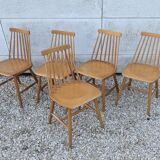 5 Scandinavian chairs Stockholm, 1960s-70s