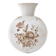 Ivory Ceramic Vase with Brown Floral Details by Rosenthal, Italy